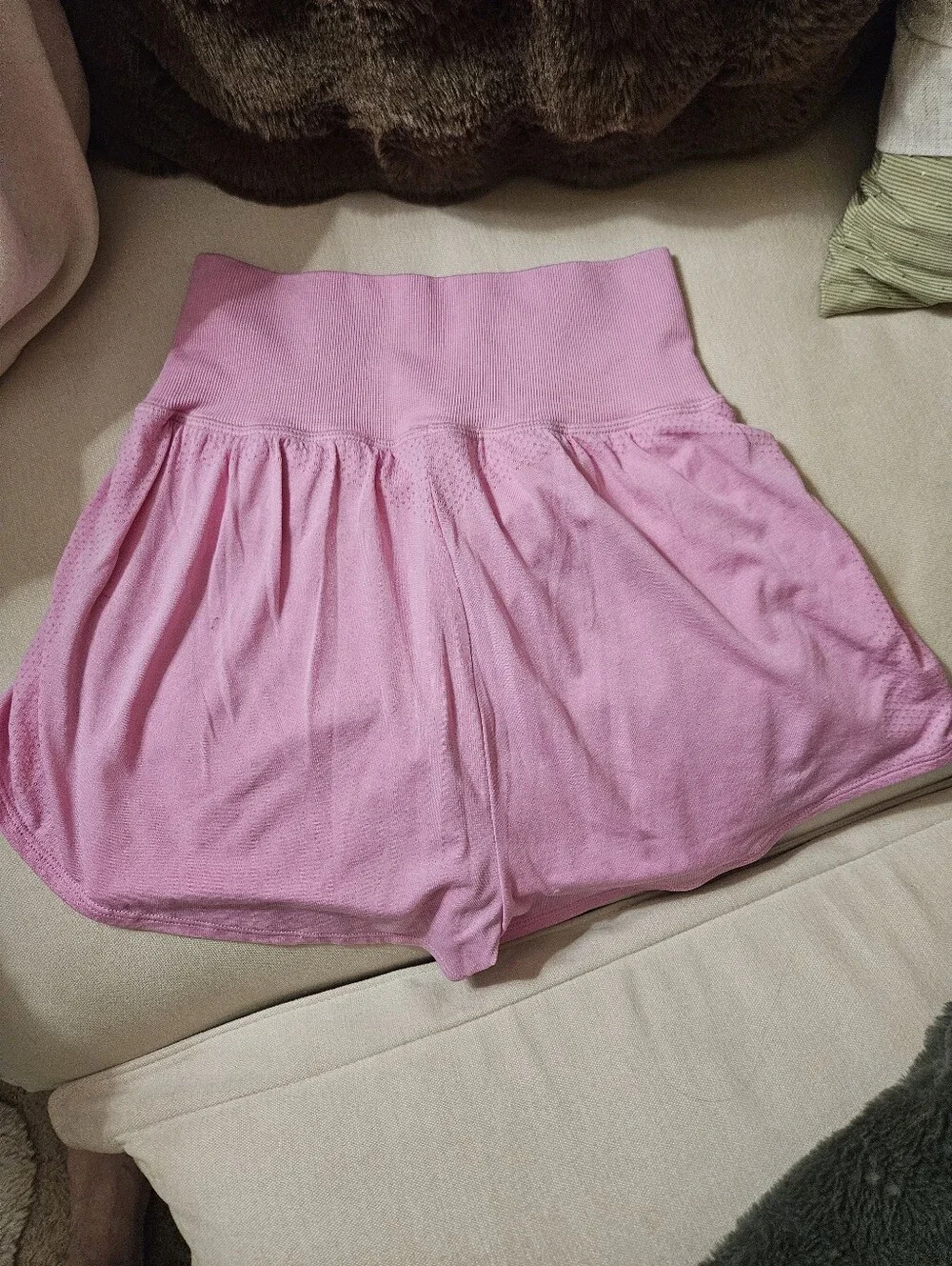 Gymshark Pink High-Waist Athletic Shorts - Picture 3 of 3